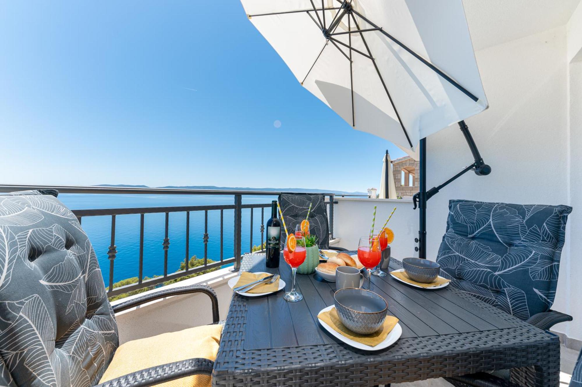 Seaview Apartments Nives Брела Стая снимка